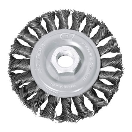 Century Drill & Tool Century Drill 76064 Angle Grinder Wire Wheel 6" Dia. Steel Knot 76064